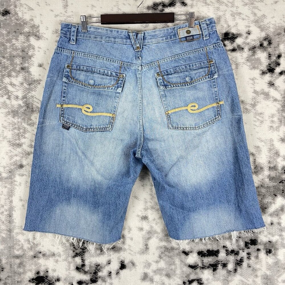 Enyce Jean Shorts Mens Size 40 Hip Hop‎ Baggy Y2K Raw Hem